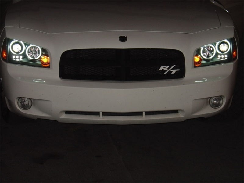 Spyder Dodge Charger 06-10 Projector Headlights Halogen Model CCFL Halo LED Blk PRO-YD-DCH05-CCFL-BK SPYDER
