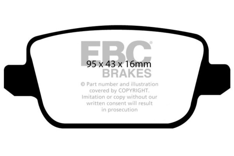 EBC GreenStuff Rear Brake Pads - DP61933 EBC