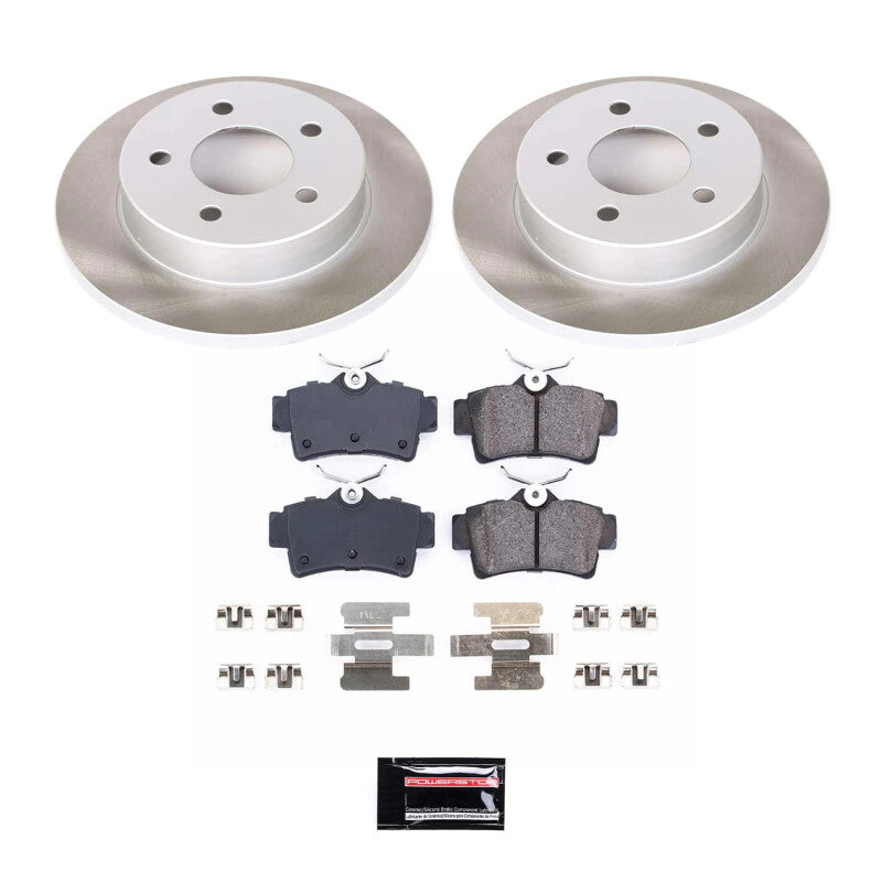 Power Stop 94-04 Ford Mustang Rear Semi-Coated Rotor Kit PowerStop