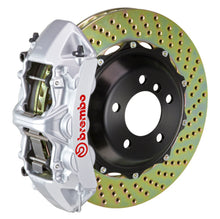 Load image into Gallery viewer, Brembo 12-19 Range Rover Evoque Front GT BBK 6 Piston Cast 380x32 2pc Rotor Drilled-Silver