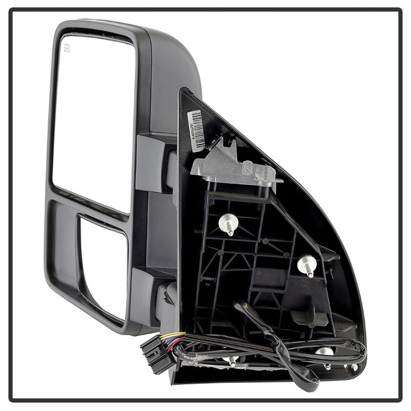 xTune Ford SuperDuty 08-15 Extendable Heated Mirrors w/ LED Signal Smoke MIR-FDSD08S-PW-SM-SET SPYDER