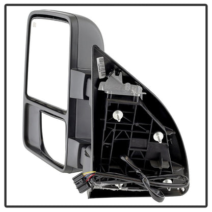 xTune Ford SuperDuty 08-15 Extendable Heated Mirrors w/ LED Signal Smoke MIR-FDSD08S-PW-SM-SET SPYDER