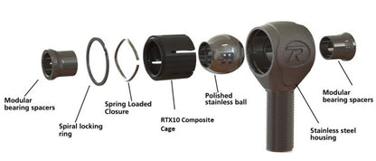 Ridetech Universal R-Joint 8-Pack (4 RH Threaded & 4 Weld-On R-Joints)