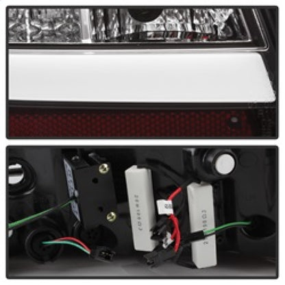 Spyder 09-12 Audi A6 LED Tail Lights - Black (ALT-YD-AA609-LED-BK) SPYDER