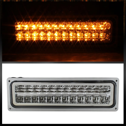 Xtune GMC Yukon 92-93 Crystal Headlights w/ Corner & LED Bumper Chrome HD-JH-GMCCK88-LED-AM-C-SET SPYDER