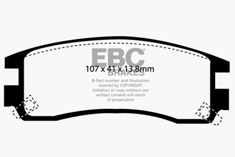 EBC RedStuff Rear Brake Pads - DP31609C