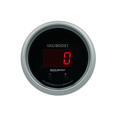Autometer 52.4mm Black Switchable 0-1600 PSI / 0-110 BAR Vacuum/Boost Sport-Comp Elite Digital Gauge 6758-SC