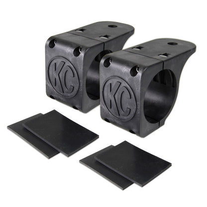 KC HiLiTES Universal Tube Clamp Light Mount Bracket Set / 1.75in. to 2in. Bar (Pair) KC HiLiTES