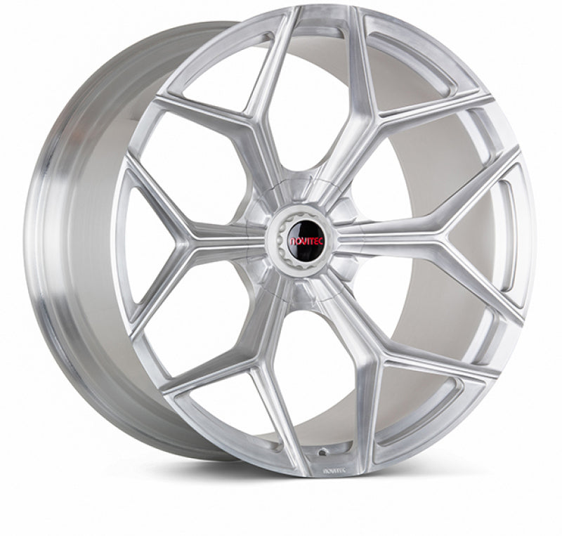 Vossen x Novitec NL4-5L 20x9 ET:24 Brushed - Gloss Clear Lamborghini Aventador Front Wheel