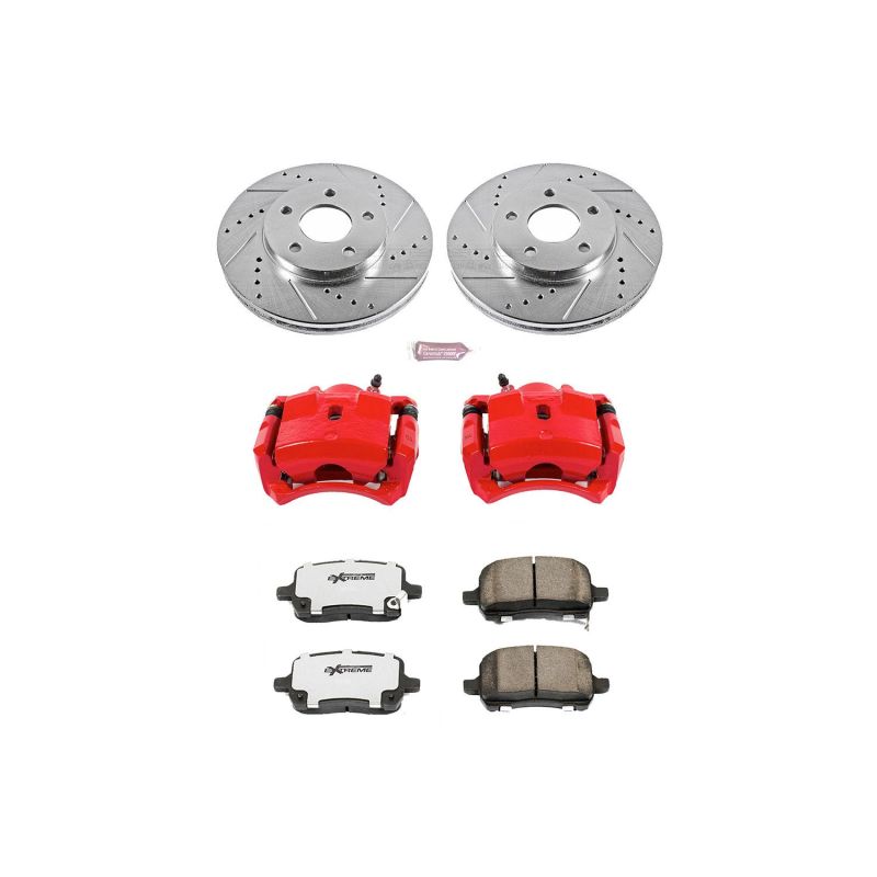 Power Stop 08-11 Chevrolet HHR Front Z26 Street Warrior Brake Kit w/Calipers PowerStop