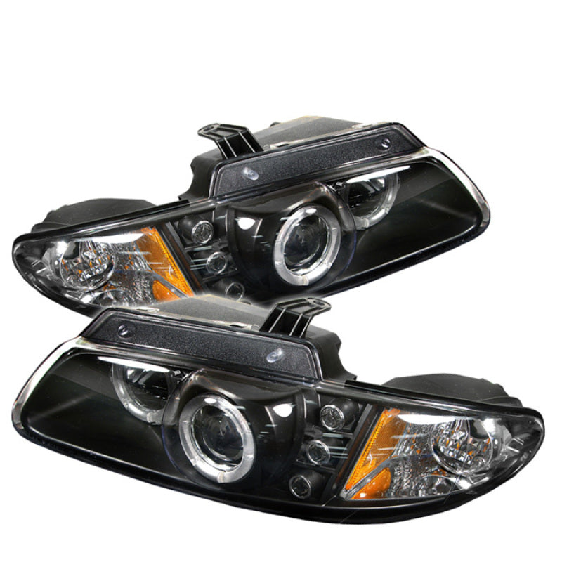 Spyder Dodge Caravan/Grand Caravan 96-00 Projector Headlights LED Halo LEDs- Blk PRO-YD-DC96-BK SPYDER
