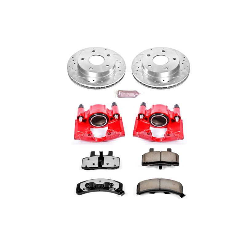 Power Stop 94-99 Dodge Ram 1500 Front Z36 Truck & Tow Brake Kit w/Calipers PowerStop