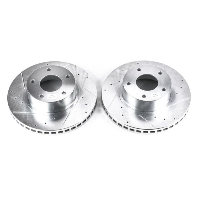 Power Stop 2004 Pontiac GTO Front Evolution Drilled & Slotted Rotors - Pair PowerStop