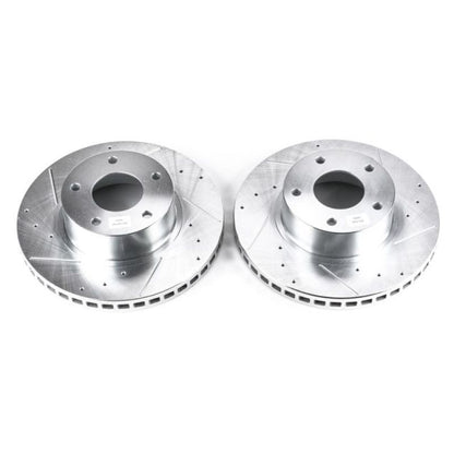 Power Stop 2004 Pontiac GTO Front Evolution Drilled & Slotted Rotors - Pair PowerStop