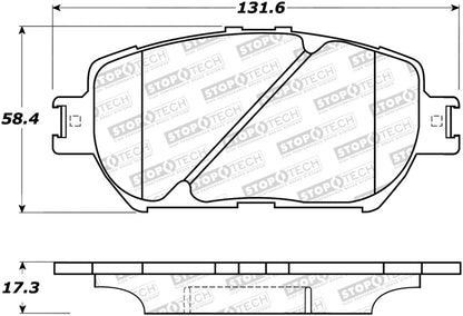 StopTech Premium Ceramic Brake Pads - 308.09081 Stoptech