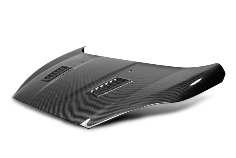 Seibon RS-style carbon fiber hood for 2014-2019 Ford Fiesta - HD14FDFI-RS