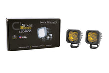 Load image into Gallery viewer, Diode Dynamics Stage Series C1 LED Pod Sport - Yellow Wide Standard ABL (Pair)