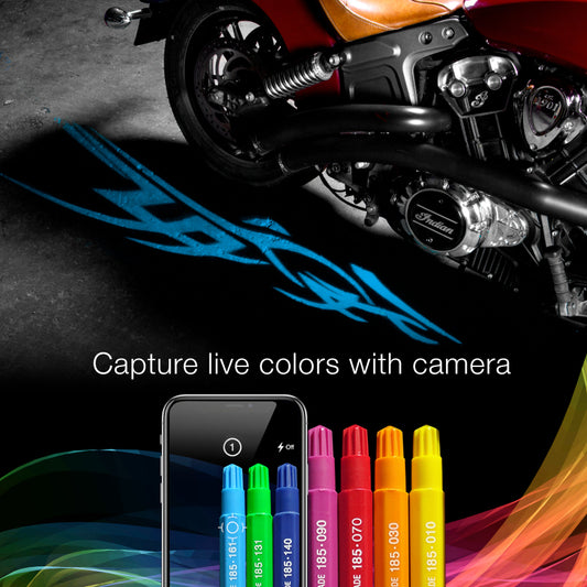 XKGlow CurbFX 4pc Bluetooth XKchrome App Control Waterproof LED Projector Welcome Light Tatoo Style - Part XK-CFX-ADV-TATOO