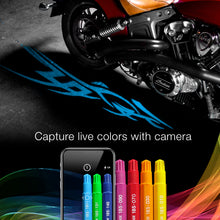 Load image into Gallery viewer, XK Glow Curb FX Bluetooth XKchrome App Waterproof LED Projector Welcome Light Tatoo Style 4pc