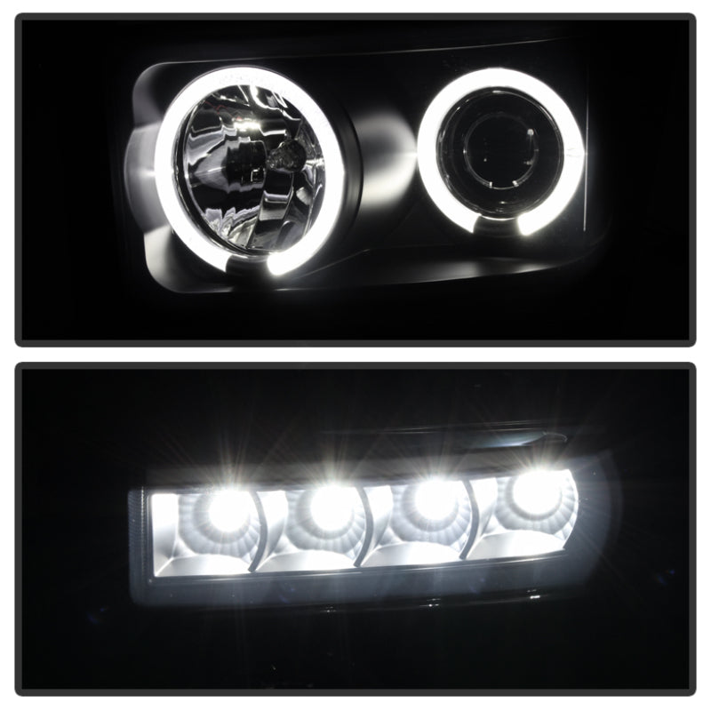 Spyder Ford F250/350 08-10 Projector Headlights LED Halo LED Blk Smke PRO-YD-FS08-HL-BSM SPYDER
