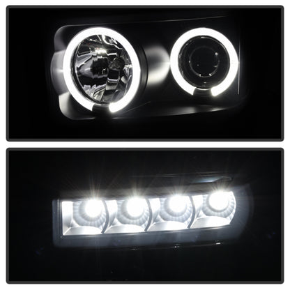 Spyder Ford F250/350 08-10 Projector Headlights LED Halo LED Blk Smke PRO-YD-FS08-HL-BSM SPYDER