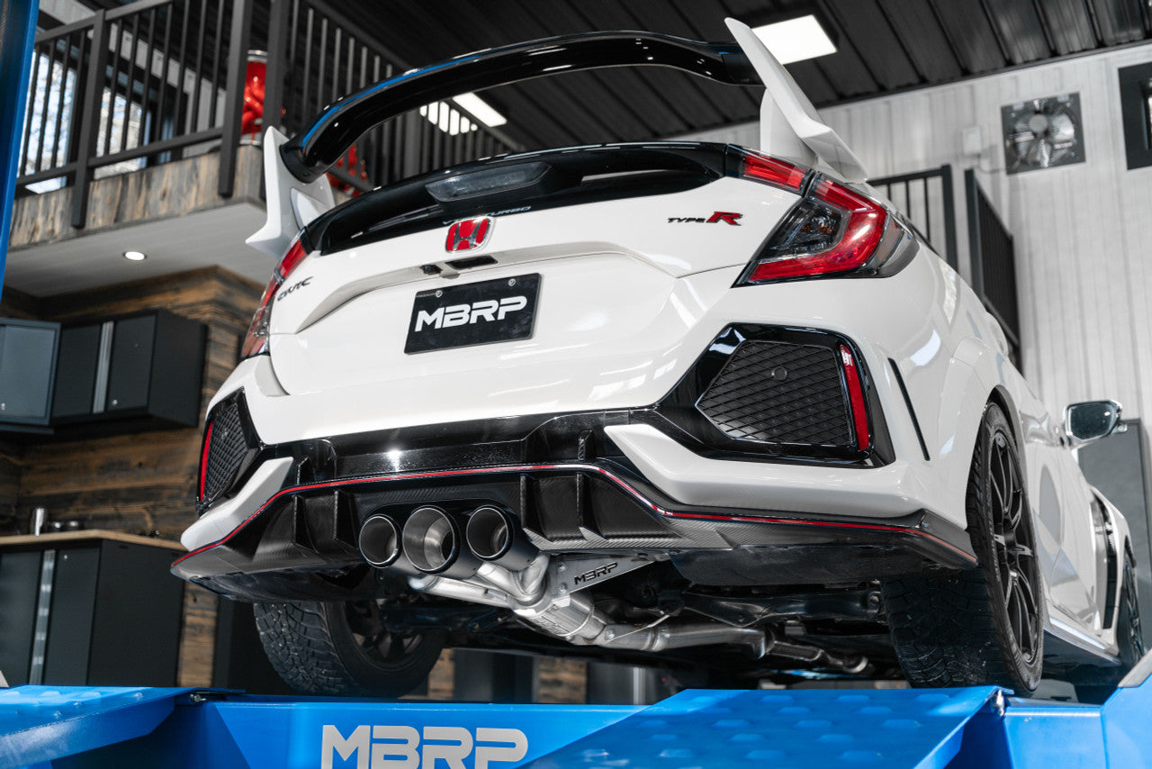 MBRP 2017-2021 Honda Civic 2.0L 3in Cat Back Triple Rear Exit Exhaust (Street Profile) - S49013BE MBRP