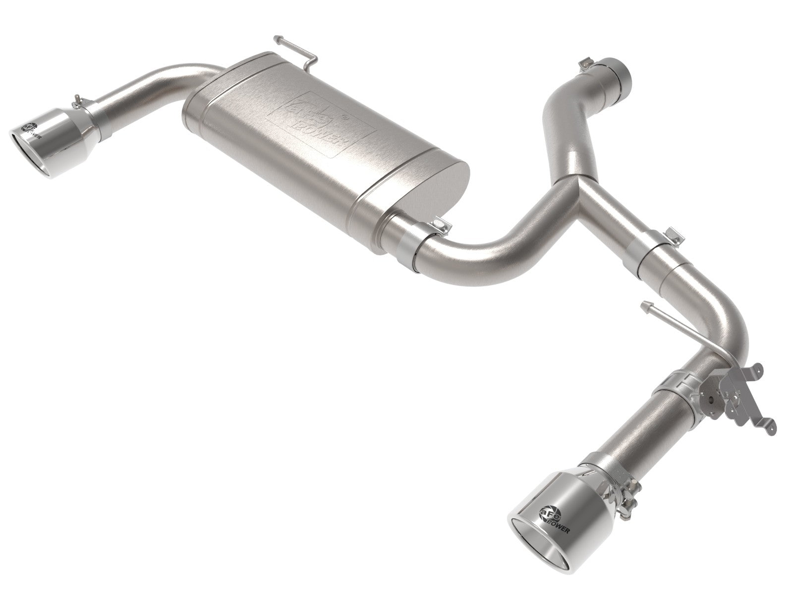 aFe BMW X1 (F48) 15-22 L4-2.0L(t) MACH Force-Xp 3 IN to 2-1/2 IN 304 Stainless Steel Axle-Back Exhaust System - 49-36349-P aFe