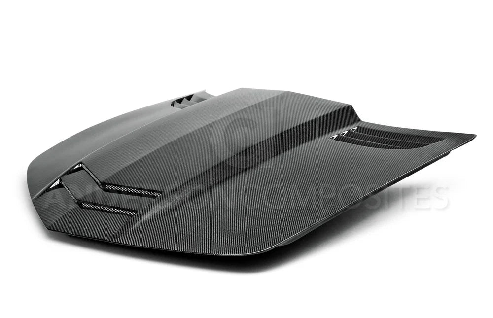 Anderson Composites 10-15 Camaro Type-TT Carbon Fiber Hood - AC-HD1011CHCAM-TT