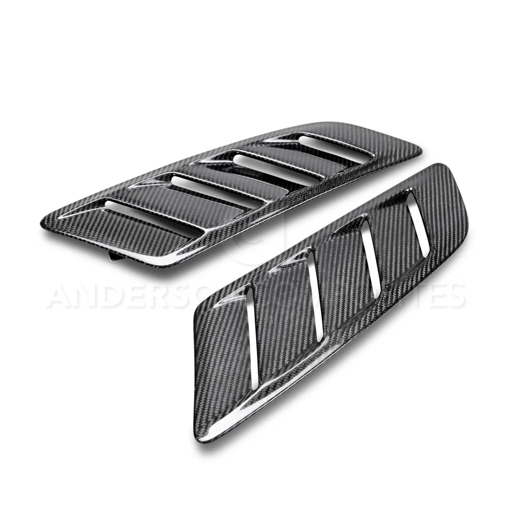 Anderson Composites 2015 - 2017 Mustang GT Carbon Fiber Hood Vents Type-AB - AC-HV15FDMUGT-AB