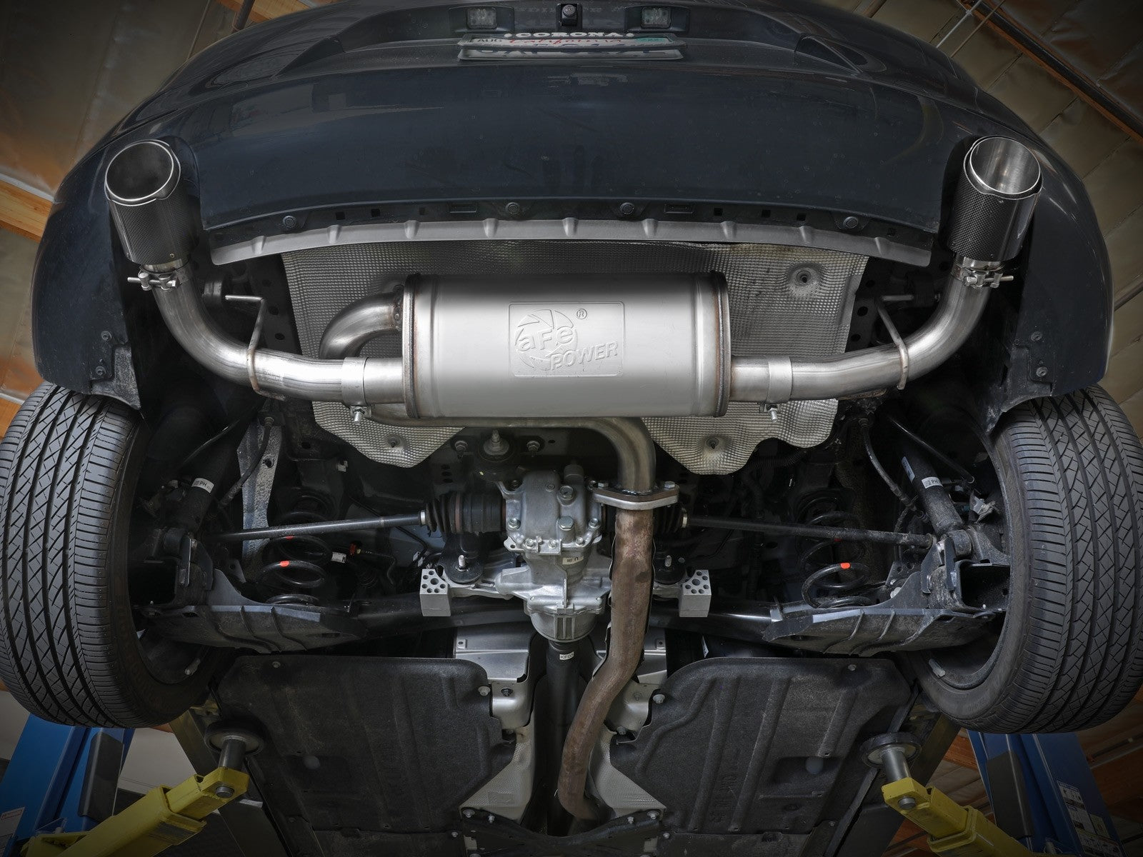 AFE Mazda 3 Hatchback 19-23 L4-2.5L/2.5L Takeda 2-1/2 IN 304 Stainless Steel Axle-Back Exhaust System w/ Polished Tip - 49-37023-P aFe