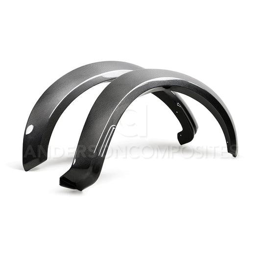 Anderson Composites 2017-2020 Ford Raptor Carbon Fiber Type-Wide Front Fender Flares (Pair) - AC-FLR17FDRA-F-W