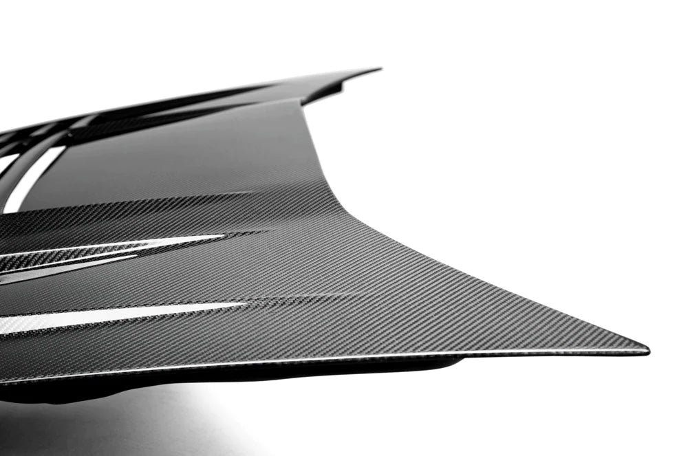 Anderson Composites 2005 - 2013 Corvette "World Challenge" Style Vented Carbon Fiber Hood - AC-HD05CHC6-WH