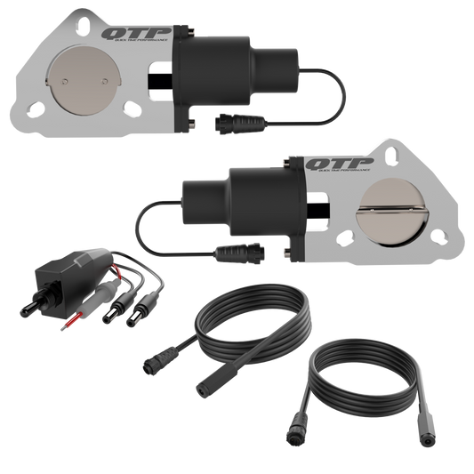 QTP Dual 2.50 Inch Electric Cutout Valves (Pair) - QTEC50 QTP
