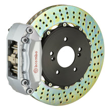 Load image into Gallery viewer, Brembo 97-01 Integra Type-R Front GT BBK 4 Piston Cast 2pc 328x28 2pc Rotor Drilled-Silver