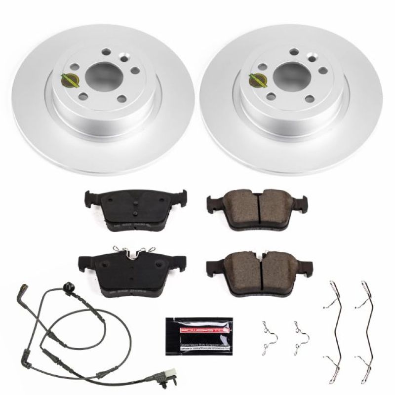 Power Stop 16-18 Land Rover Range Rover Evoque Rear Z23 Evolution Sport Coated Brake Kit PowerStop