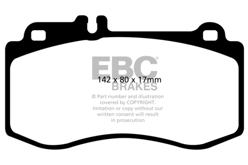 EBC YellowStuff Front Brake Pads - DP41857R EBC