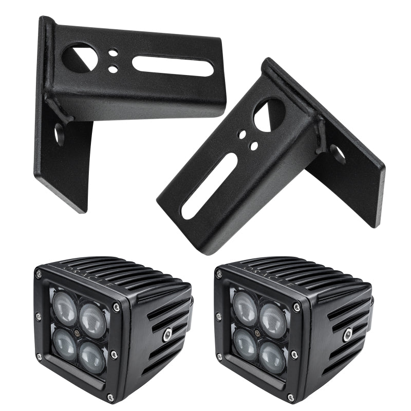 Oracle Jeep JK Lower Windshield Mount Brackets/Lights Combo