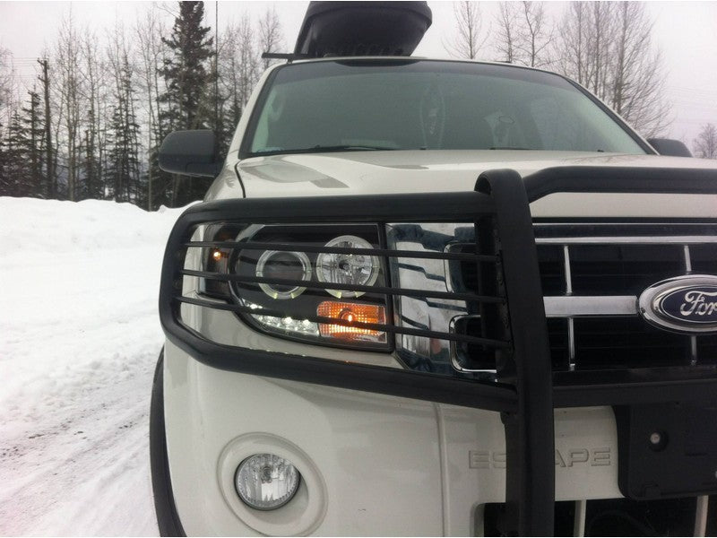 Spyder Ford Escape 08-12 Projector Headlights Halogen Model Only - DRL Black PRO-YD-FES08-DRL-BK SPYDER