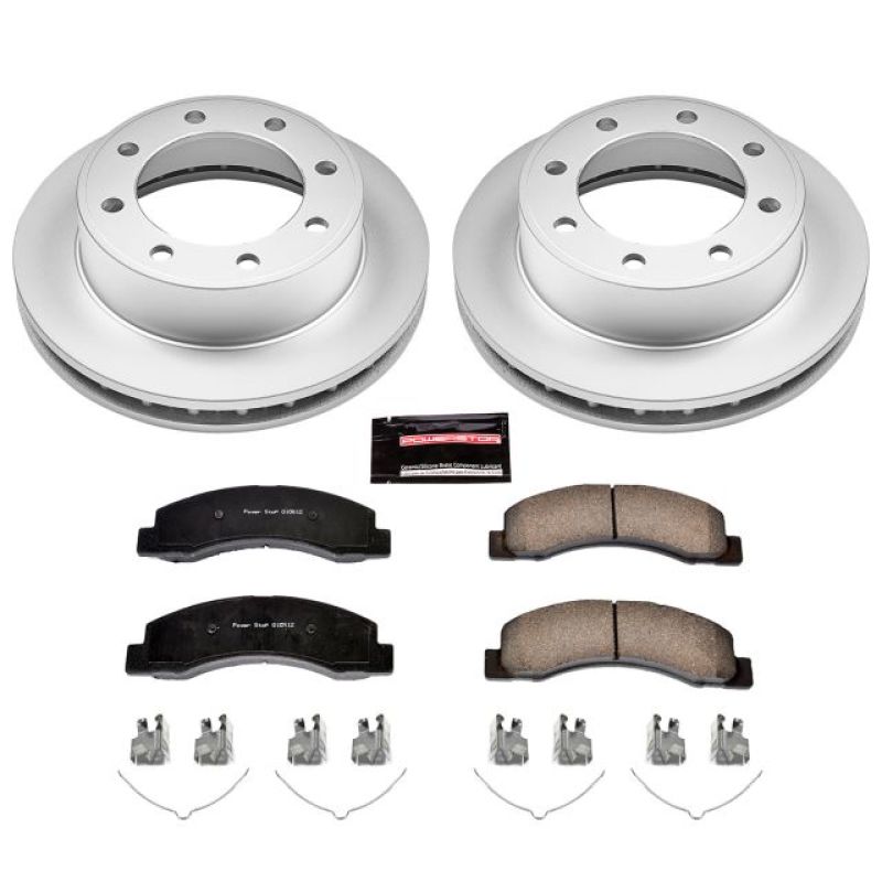 Power Stop 00-05 Ford Excursion Front Z17 Evolution Geomet Coated Brake Kit PowerStop