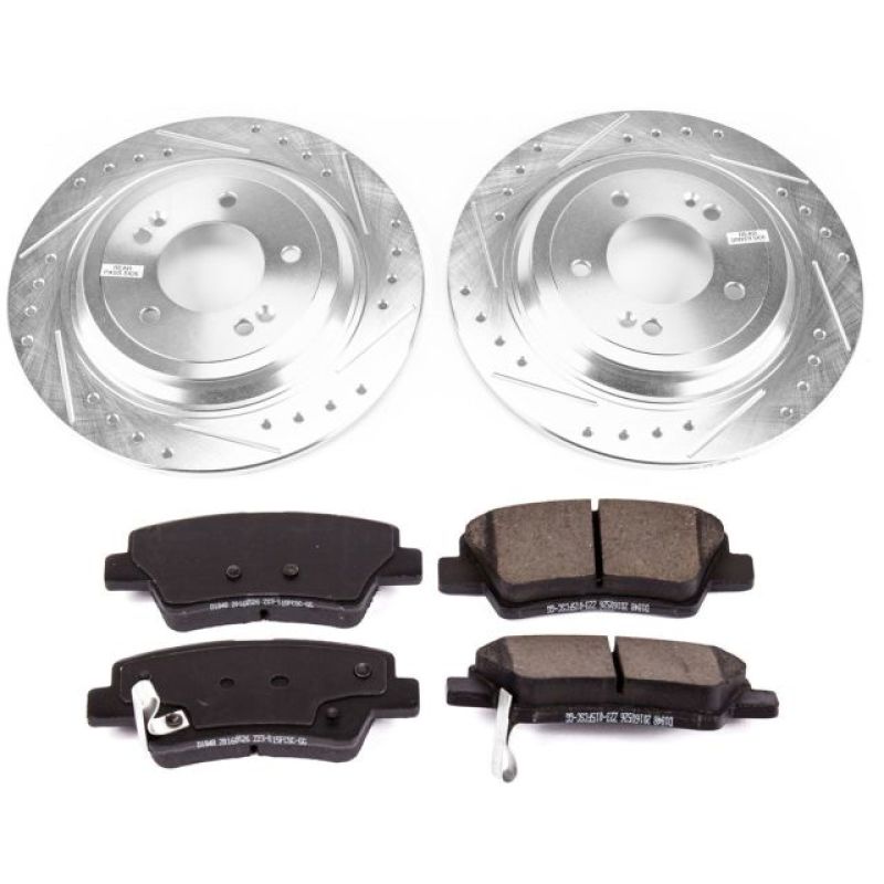 Power Stop 17-18 Kia Sportage Rear Z23 Evolution Sport Brake Kit PowerStop