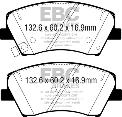 EBC YellowStuff Front Brake Pads - DP43075R EBC