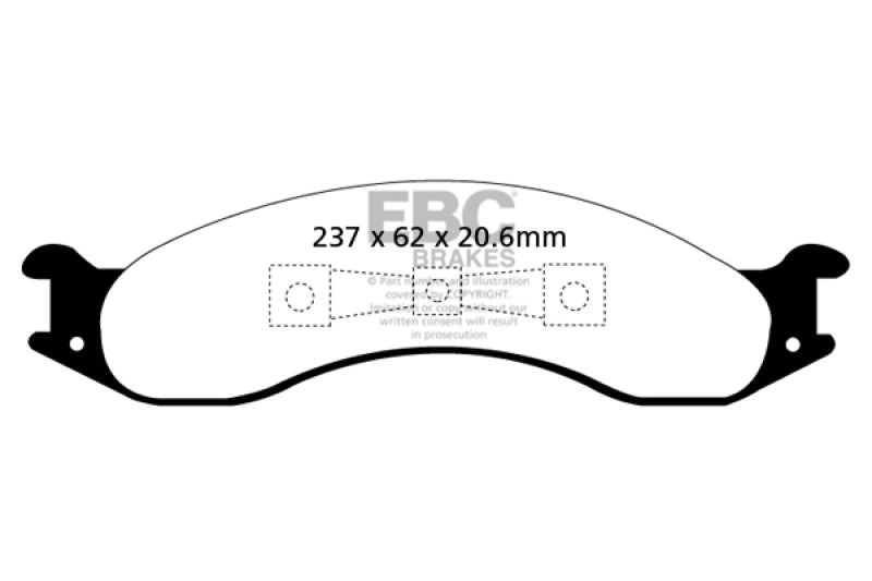 EBC Ultimax2 Front Brake Pads - UD557 EBC