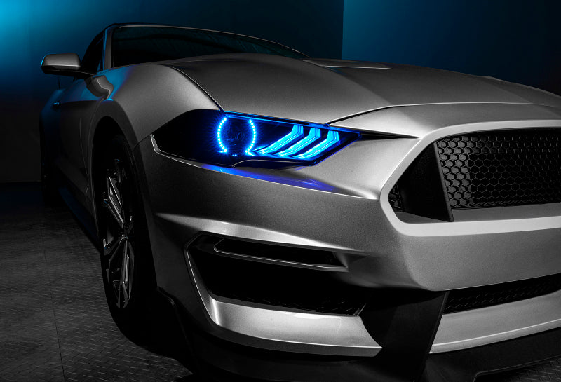 Oracle 18-21 Ford Mustang Dynamic DRL Upgrade w/ Halo Kit & Sequential Turn Signal - ColorSHIFT