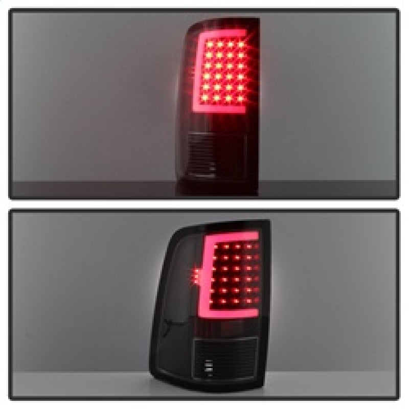 xTune 09-18 Dodge Ram 1500 LED Tail Lights - Black Smoke (ALT-ON-DR09-LBLED-BSM) SPYDER