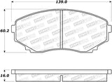 StopTech Premium Ceramic Rear Brake Pads - 308.05510