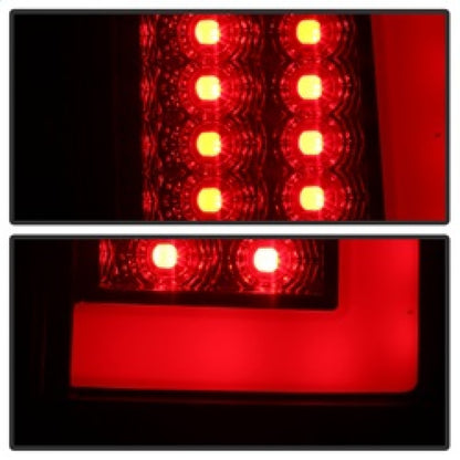 Spyder 07-09 Dodge Ram 2500/3500 V3 Light Bar LED Tail Lights - Blk Smoke ALT-YD-DRAM06V3-LBLED-BSM SPYDER