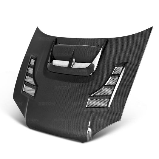 Seibon HD0405SBIMP-CW CW-Style Carbon Fiber Hood for 2004–2005 Subaru Impreza/WRX/STI