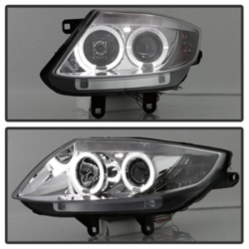 Spyder BMW Z4 03-08 Projector Headlights Halogen Model Only - LED Halo Chrome PRO-YD-BMWZ403-HL-C SPYDER