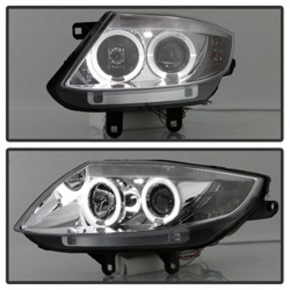 Spyder BMW Z4 03-08 Projector Headlights Halogen Model Only - LED Halo Chrome PRO-YD-BMWZ403-HL-C SPYDER