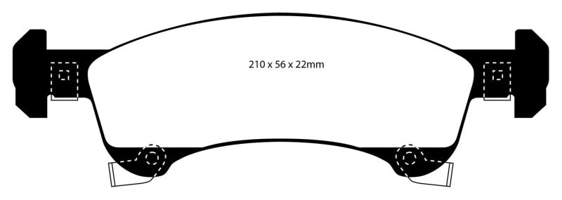 EBC GreenStuff Front Brake Pads - DP61651 EBC